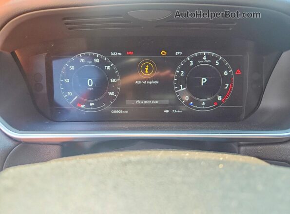 SALWR2RV3JA192125 2018 LAND ROVER RANGE Черный Вид щитка приборов
