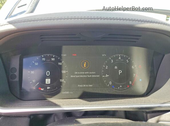 SALWR2RV3KA419279 2019 LAND ROVER RANGE Silver Սարքավորումների վահանակի տեսք