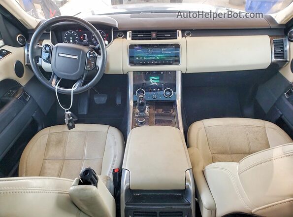 SALWR2RV4KA426533 2019 LAND ROVER RANGE Blue Widok deski rozdzielczej