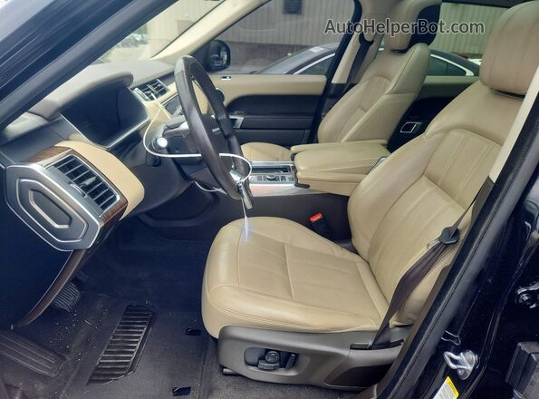 SALWR2RV8KA842987 2019 LAND ROVER RANGE Black წინა სალონის ხედი