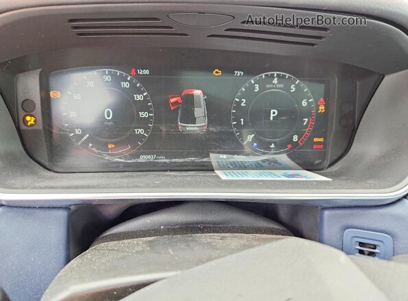 SALWR2SE2MA768429 2021 LAND ROVER RANGE Blue Вид щитка приладів