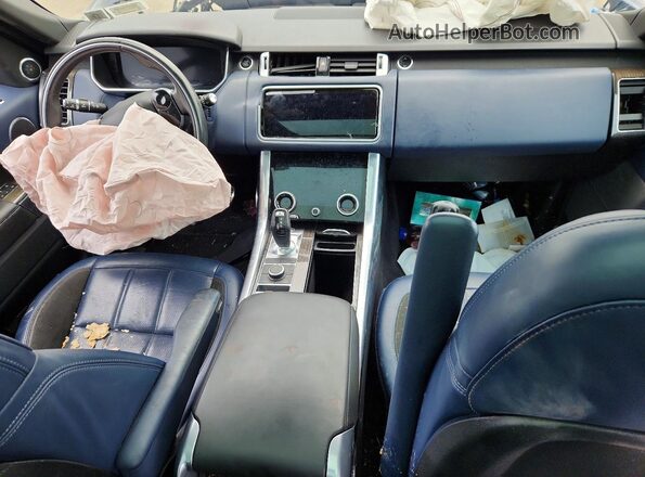 SALWR2SE2MA768429 2021 LAND ROVER RANGE Blue Вид панелі приладів