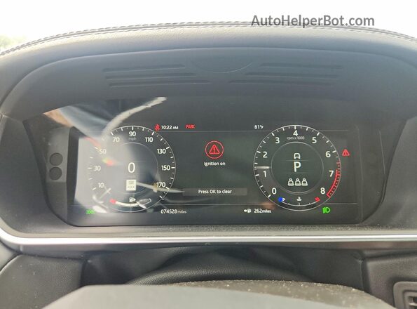 SALWR2SE8LA714583 2020 LAND ROVER RANGE Black Instrument cluster view