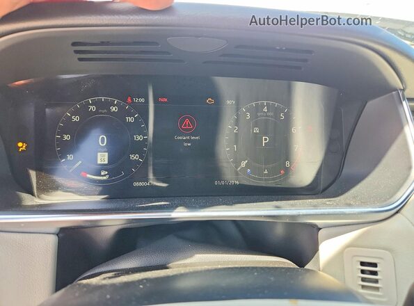 SALWR2SU3NA206841 2022 LAND ROVER RANGE White Вид щитка приладів