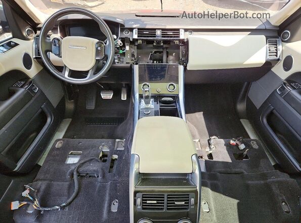 SALWR2SU8MA761198 2021 LAND ROVER RANGE Gray Առջևի վահանակի տեսք