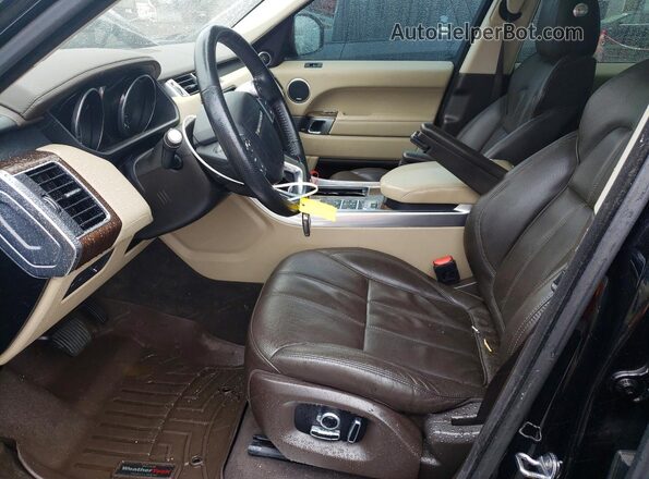 SALWR2VF0GA633569 2016 LAND ROVER RANGE Black Вид салону спереду