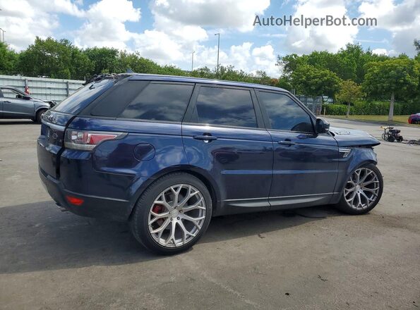 SALWR2VF6GA583342 2016 LAND ROVER RANGE Синий Задняя правая четверть