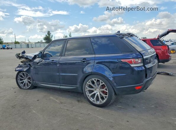 SALWR2VF6GA583342 2016 LAND ROVER RANGE Синий Задняя левая четверть