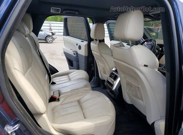 SALWR2VF6GA583342 2016 LAND ROVER RANGE Синий Вид задней части салона