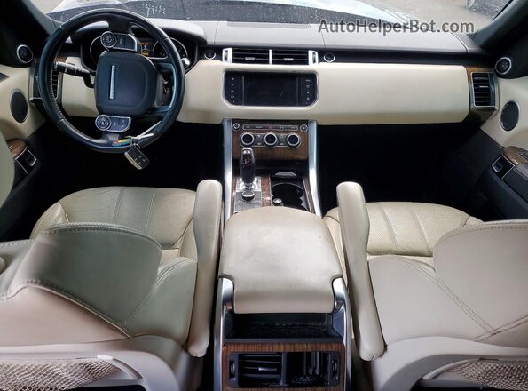 SALWR2VF6GA583342 2016 LAND ROVER RANGE Синий Вид панели приборов