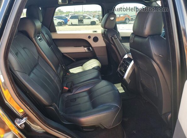 SALWR2VFXGA636866 2016 LAND ROVER RANGE Black Rear seats view