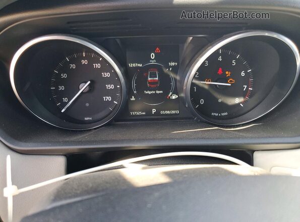 SALWR2VFXGA636866 2016 LAND ROVER RANGE Black Instrument cluster view