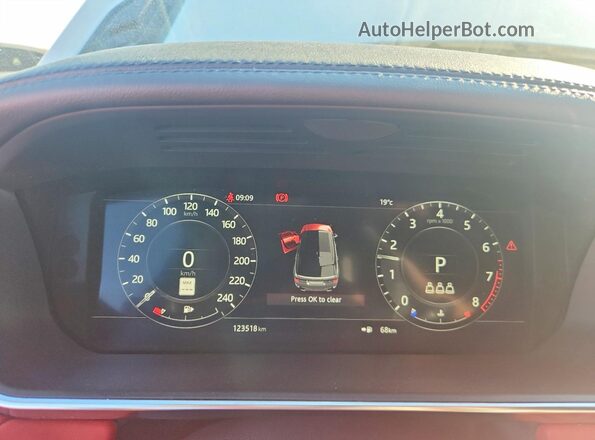 SALWS2RU1NA213409 2022 LAND ROVER RANGE White Սարքավորումների վահանակի տեսք