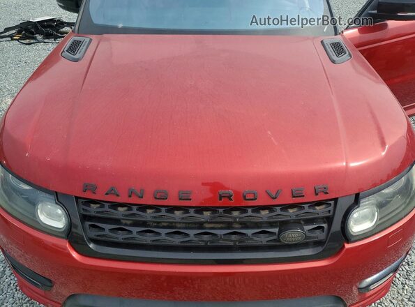 SALWS2VF3GA561772 2016 LAND ROVER RANGE Red Vista del compartimento del motor