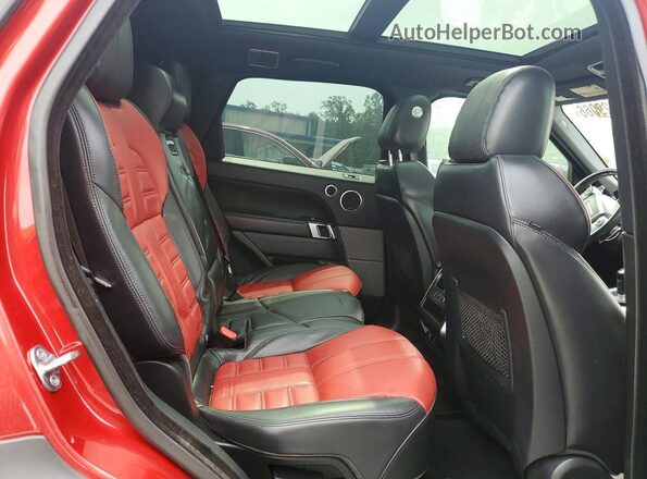 SALWS2VF3GA561772 2016 LAND ROVER RANGE Red Vista interior trasera