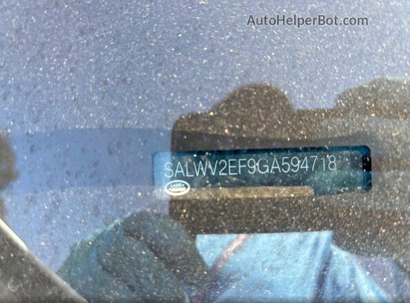 SALWV2EF9GA594718 2016 LAND ROVER RANGE White უკანა სავარძლების ხედი