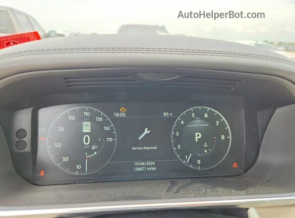 SALWV2FE4HA149309 2017 LAND ROVER RANGE Бежевый Вид щитка приборов