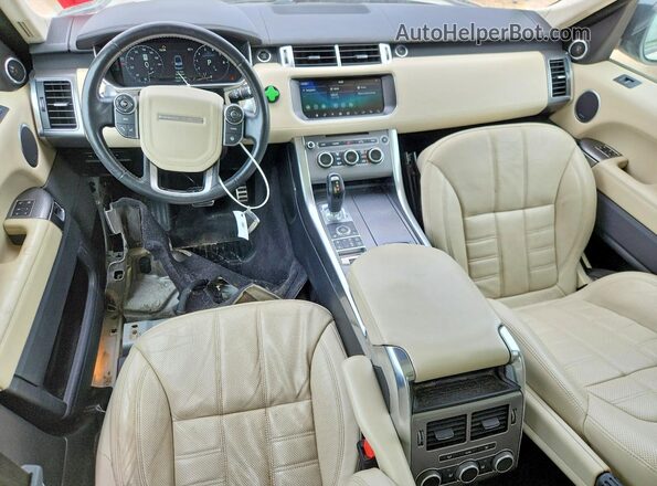 SALWV2FE4HA149309 2017 LAND ROVER RANGE Бежевый Вид панели приборов
