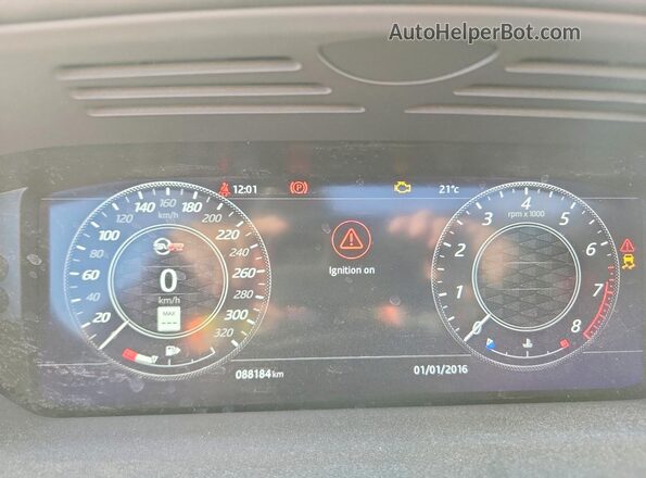SALWZ2RE0MA755927 2021 LAND ROVER RANGE White Widok zestawu wskaźników