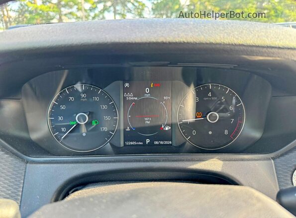SALYA2EX1KA217550 2019 LAND ROVER RANGE Черный Вид панели приборов