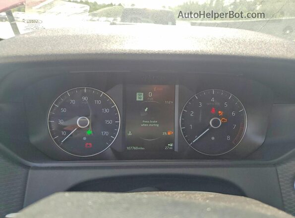 SALYB2EX2KA207459 2019 LAND ROVER RANGE Burgundy Vista del cuadro de instrumentos