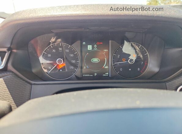 SALYB2EX4LA285839 2020 LAND ROVER RANGE White Instrument cluster view