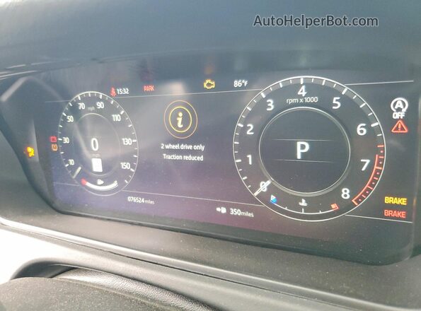 SALYB2EX5KA781831 2019 LAND ROVER RANGE Black Instrument cluster view