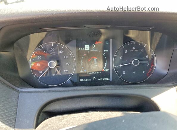 SALYB2EX7KA214651 2019 LAND ROVER RANGE Black Սարքավորումների վահանակի տեսք