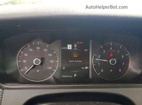 SALYB2EX9KA793528 2019 LAND ROVER RANGE White Instrument cluster view