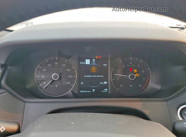 SALYB2EXXLA274358 2020 LAND ROVER RANGE Black Instrument cluster view