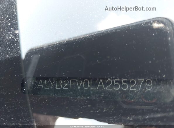 SALYB2FV0LA255279 2020 LAND ROVER RANGE ROVER VELAR Black Engine compartment view