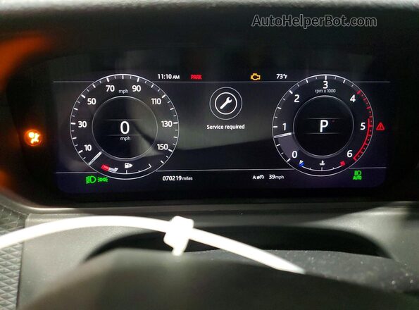 SALYB2RN8JA755067 2018 LAND ROVER RANGE White Vista del cuadro de instrumentos