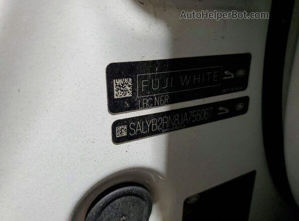 SALYB2RN8JA755067 2018 LAND ROVER RANGE White Vista interior de 360 grados