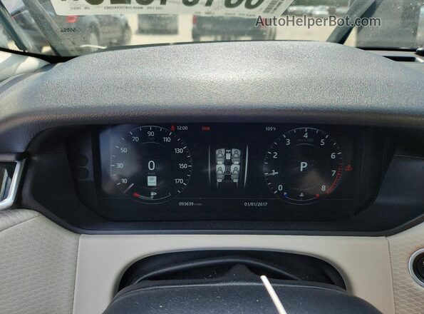 SALYB2RV3JA753517 2018 LAND ROVER RANGE Gray Вид щитка приладів