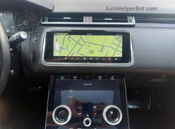 SALYK2EX2LA253956 2020 LAND ROVER RANGE Black Widok wnętrza z przodu