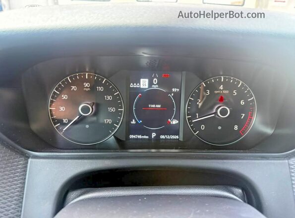 SALYK2EX2LA253956 2020 LAND ROVER RANGE Black Widok wnętrza z tyłu