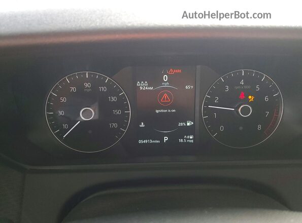 SALYK2EX2LA293826 2020 LAND ROVER RANGE White ხელსაწყოთა პანელის ხედი