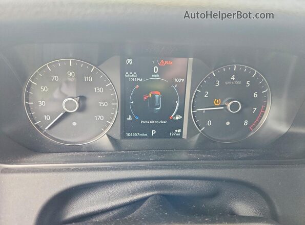 SALYK2EX4LA239976 2020 LAND ROVER RANGE White Instrument cluster view