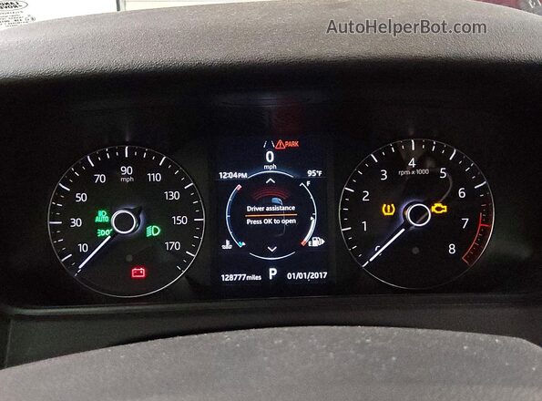 SALYK2EX7LA255430 2020 LAND ROVER RANGE Black ხელსაწყოთა პანელის ხედი