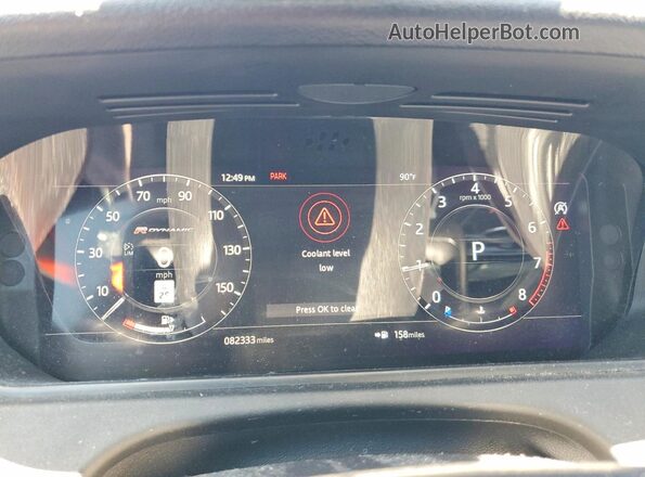 SALYL2EX2KA205336 2019 LAND ROVER RANGE Gray Սարքավորումների վահանակի տեսք