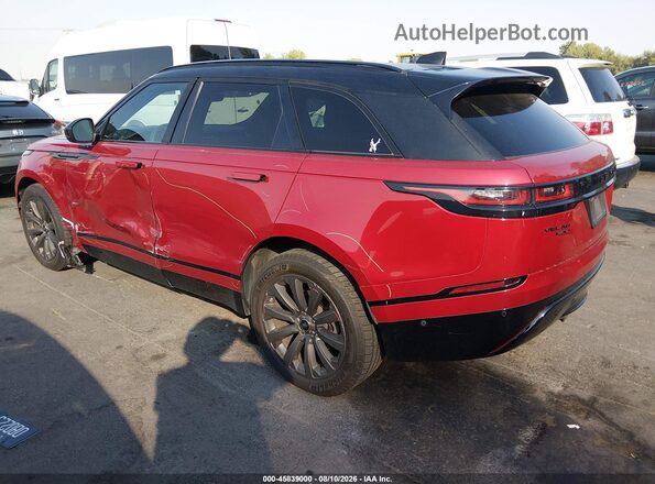 SALYL2EX5KA217934 2019 LAND ROVER RANGE ROVER VELAR Бордовый Задняя левая четверть