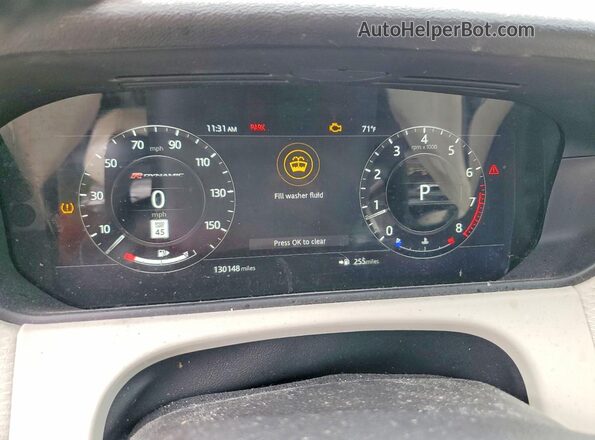 SALYL2EX5KA792244 2019 LAND ROVER RANGE White Սարքավորումների վահանակի տեսք