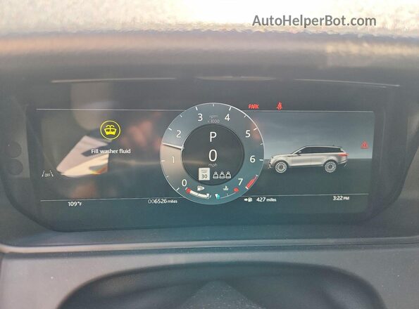 SALYL2FU9SA801354 2025 LAND ROVER RANGE Black Widok zestawu wskaźników