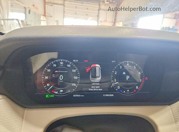SALYL2RV2JA755773 2018 LAND ROVER RANGE Black ხელსაწყოთა პანელის ხედი