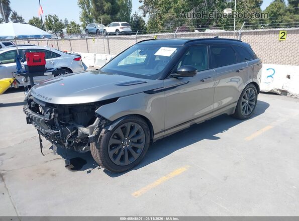 SALYM2EV0KA203905 2019 LAND ROVER RANGE ROVER VELAR Gray წინა მარცხენა ხედი სამი მეოთხედიდან