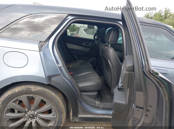 SALYT2EX4NA344145 2022 LAND ROVER RANGE ROVER VELAR Blue Vista de la etiqueta del VIN