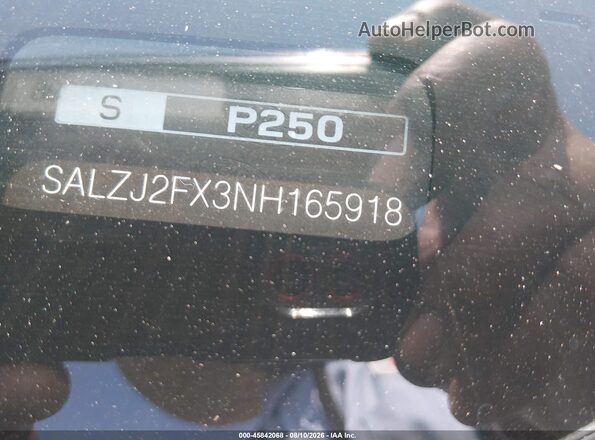 SALZJ2FX3NH165918 2022 LAND ROVER RANGE ROVER EVOQUE Black Engine compartment view