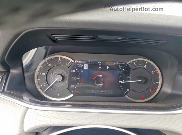 SALZJ2FX6MH155141 2021 LAND ROVER RANGE Black ხელსაწყოთა პანელის ხედი