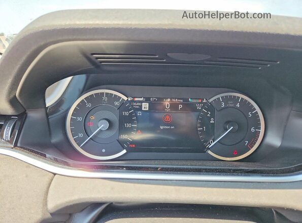 SALZJ2FXXMH127634 2021 LAND ROVER RANGE Серый Вид щитка приборов