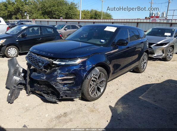 SALZL2FX8NH171885 2022 LAND ROVER RANGE ROVER EVOQUE Синий Передняя левая четверть